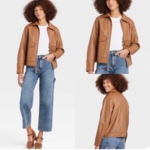 NWOT Universal Thread Women's Faux Leather Jacket Plus Size
